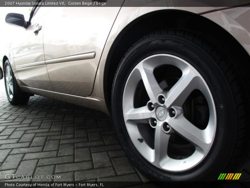 Golden Beige / Beige 2007 Hyundai Sonata Limited V6