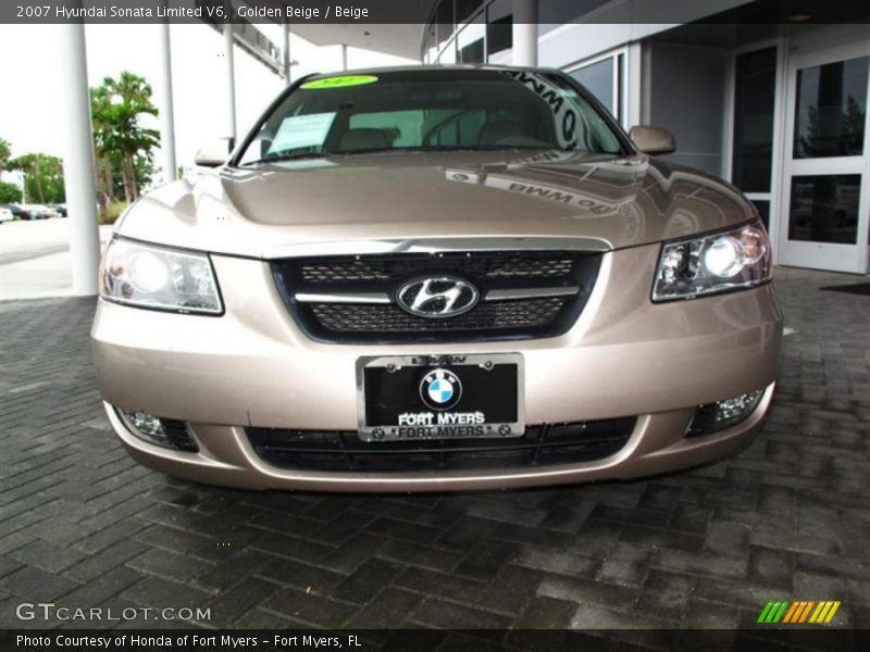 Golden Beige / Beige 2007 Hyundai Sonata Limited V6