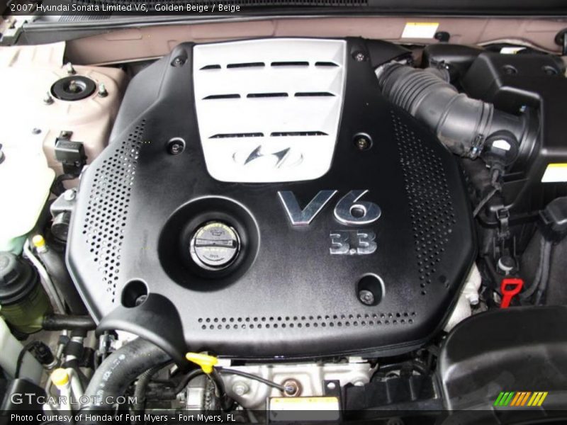 Golden Beige / Beige 2007 Hyundai Sonata Limited V6