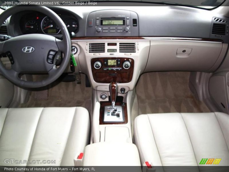 Golden Beige / Beige 2007 Hyundai Sonata Limited V6