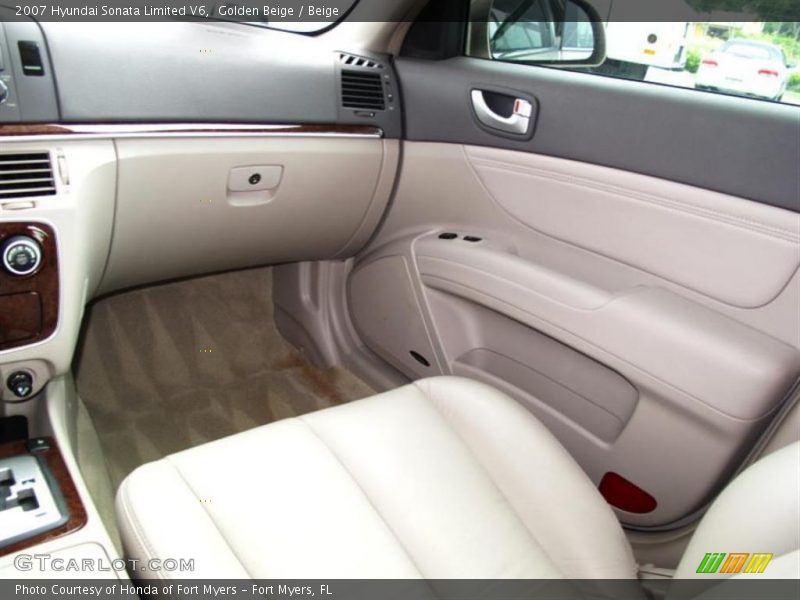 Golden Beige / Beige 2007 Hyundai Sonata Limited V6