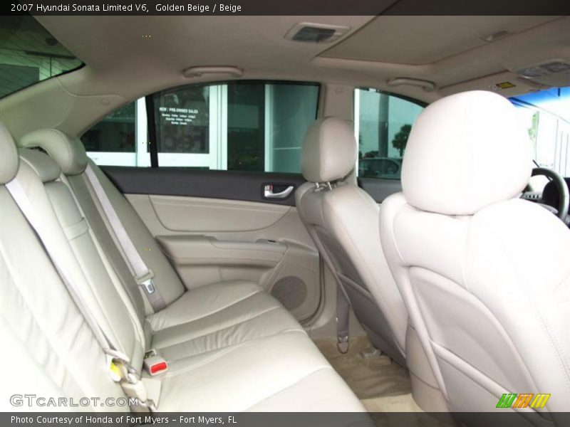 Golden Beige / Beige 2007 Hyundai Sonata Limited V6