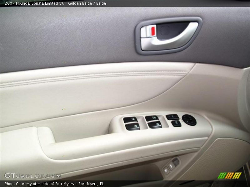 Golden Beige / Beige 2007 Hyundai Sonata Limited V6