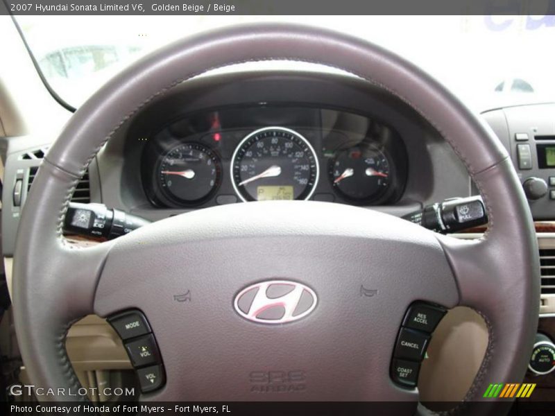 Golden Beige / Beige 2007 Hyundai Sonata Limited V6