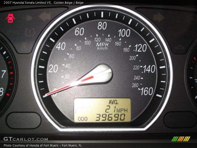 Golden Beige / Beige 2007 Hyundai Sonata Limited V6