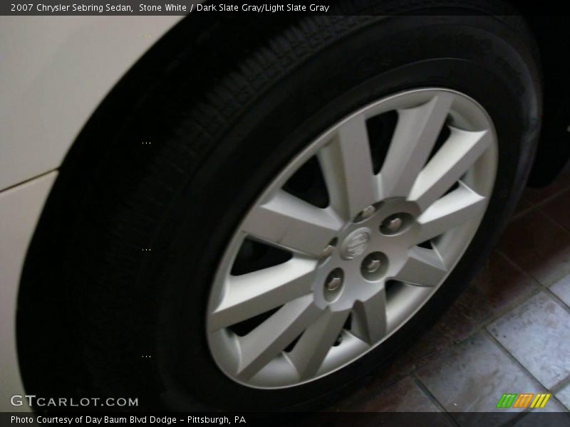 Stone White / Dark Slate Gray/Light Slate Gray 2007 Chrysler Sebring Sedan