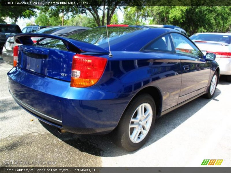 Spectra Blue Mica / Black 2001 Toyota Celica GT