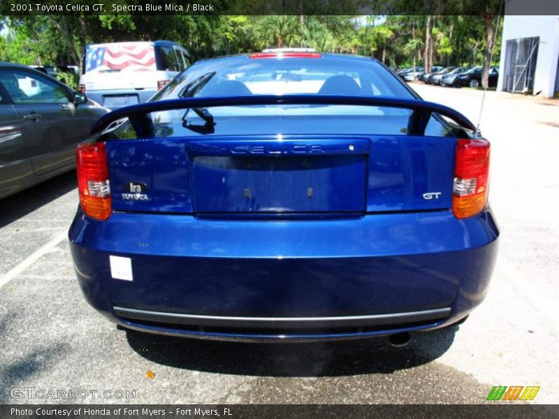 Spectra Blue Mica / Black 2001 Toyota Celica GT