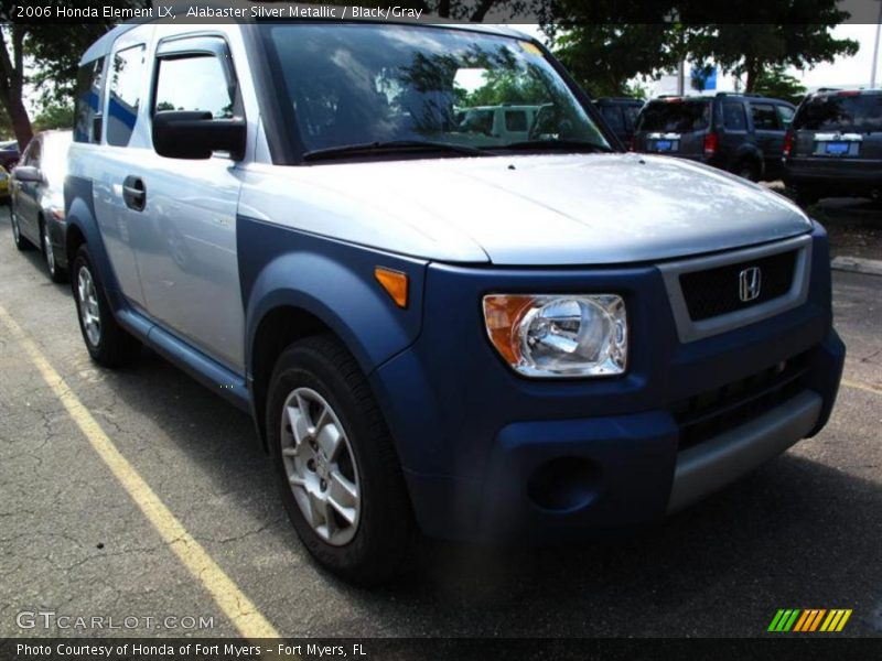Alabaster Silver Metallic / Black/Gray 2006 Honda Element LX