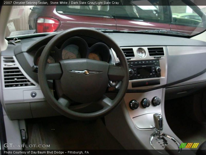 Stone White / Dark Slate Gray/Light Slate Gray 2007 Chrysler Sebring Sedan