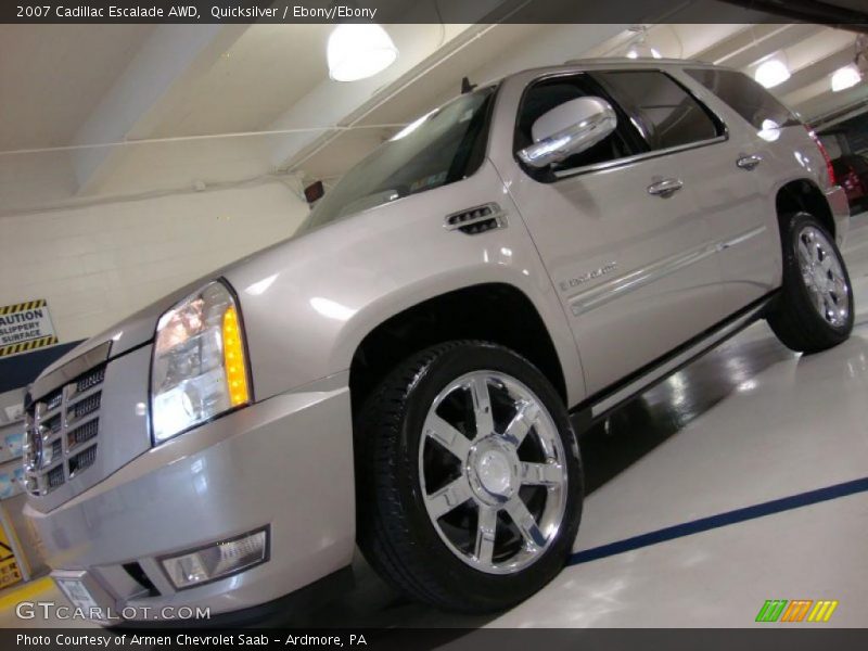Quicksilver / Ebony/Ebony 2007 Cadillac Escalade AWD