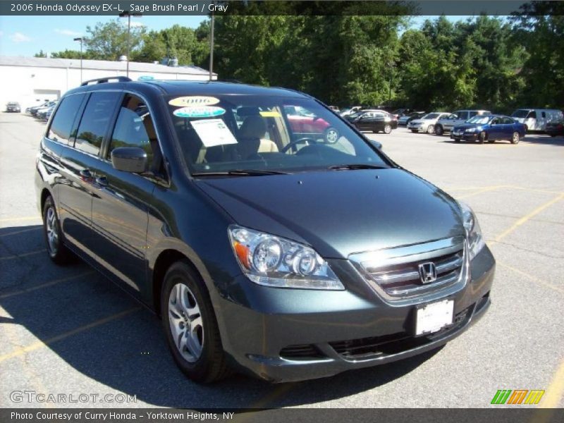 Sage Brush Pearl / Gray 2006 Honda Odyssey EX-L