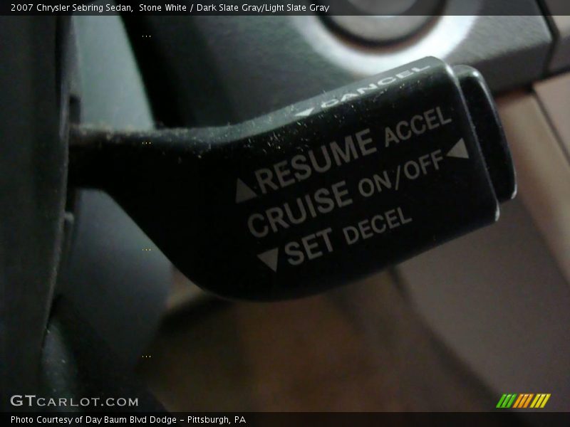 Stone White / Dark Slate Gray/Light Slate Gray 2007 Chrysler Sebring Sedan