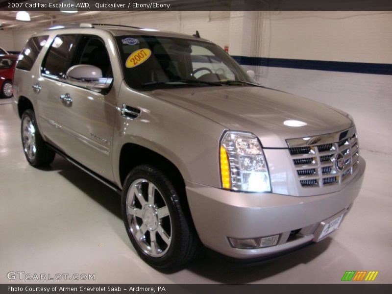 Quicksilver / Ebony/Ebony 2007 Cadillac Escalade AWD