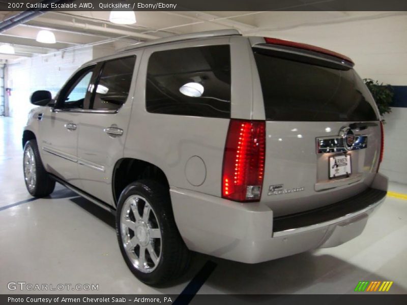 Quicksilver / Ebony/Ebony 2007 Cadillac Escalade AWD