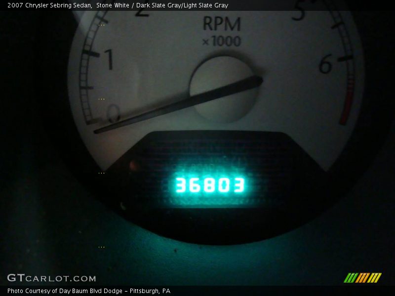 Stone White / Dark Slate Gray/Light Slate Gray 2007 Chrysler Sebring Sedan