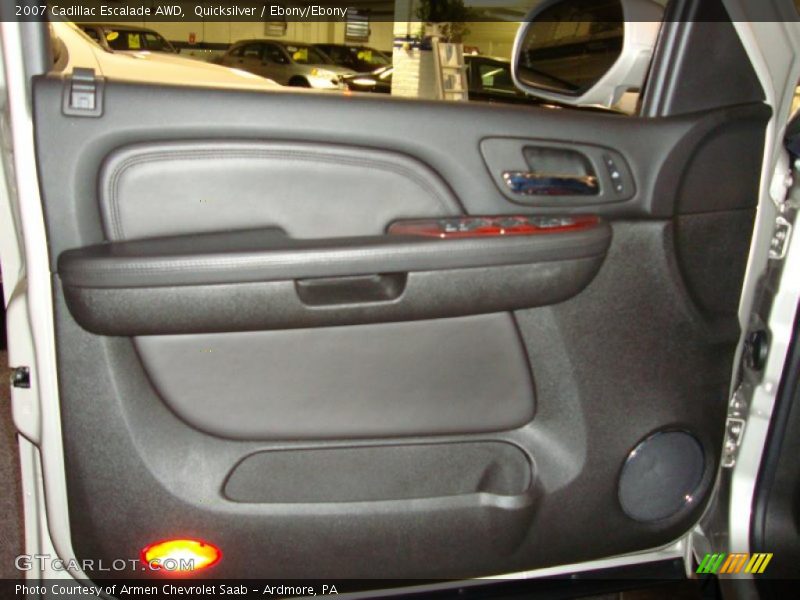 Quicksilver / Ebony/Ebony 2007 Cadillac Escalade AWD