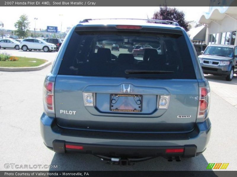 Steel Blue Metallic / Gray 2007 Honda Pilot EX 4WD
