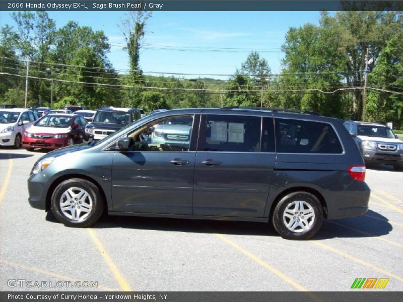 Sage Brush Pearl / Gray 2006 Honda Odyssey EX-L