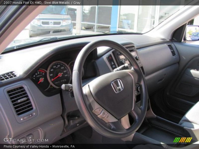 Steel Blue Metallic / Gray 2007 Honda Pilot EX 4WD