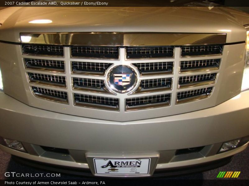 Quicksilver / Ebony/Ebony 2007 Cadillac Escalade AWD