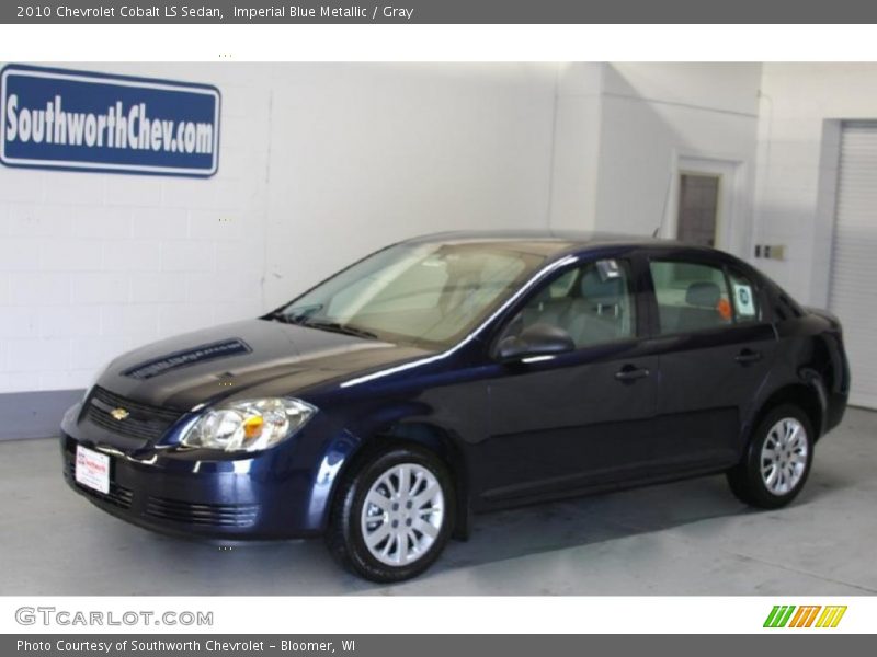 Imperial Blue Metallic / Gray 2010 Chevrolet Cobalt LS Sedan