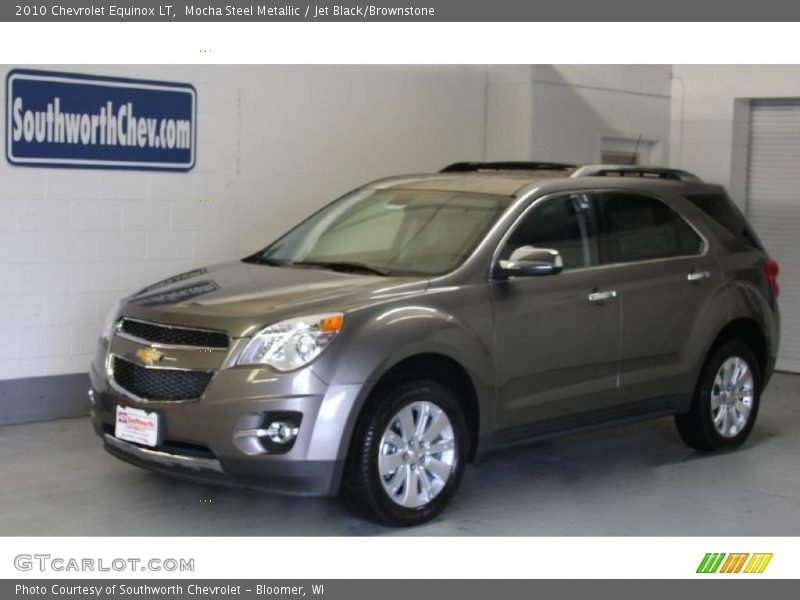 Mocha Steel Metallic / Jet Black/Brownstone 2010 Chevrolet Equinox LT