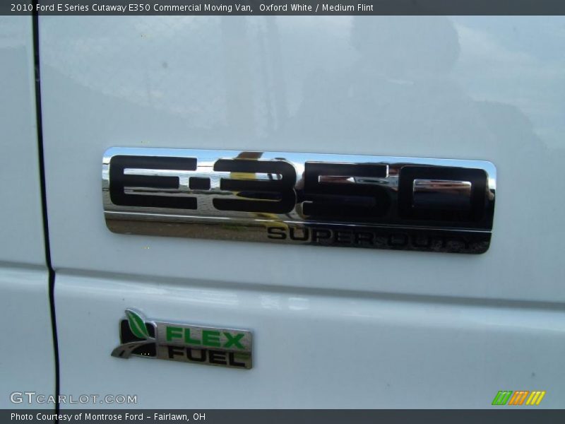 Oxford White / Medium Flint 2010 Ford E Series Cutaway E350 Commercial Moving Van
