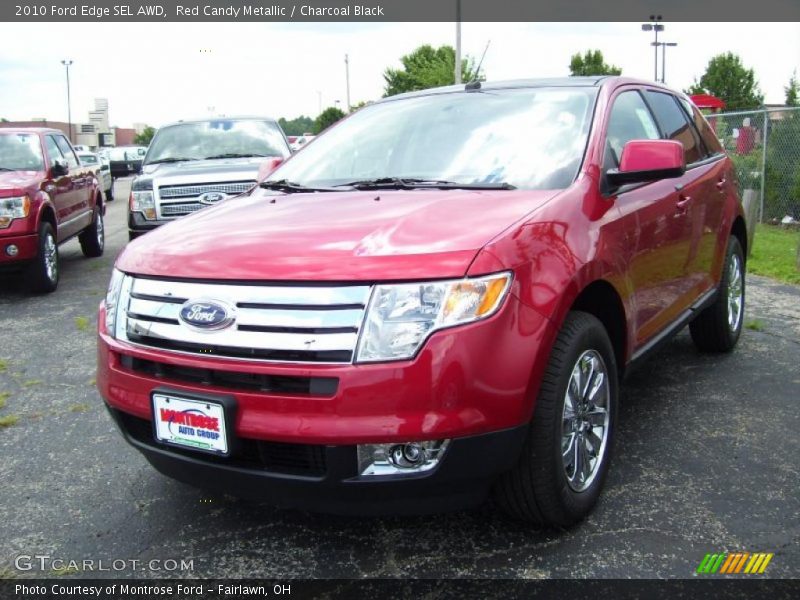 Red Candy Metallic / Charcoal Black 2010 Ford Edge SEL AWD