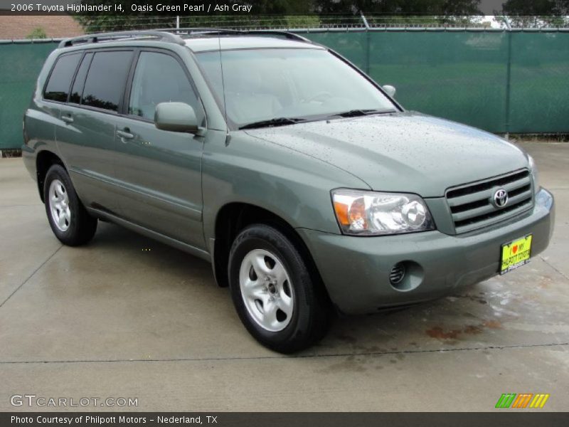 Oasis Green Pearl / Ash Gray 2006 Toyota Highlander I4