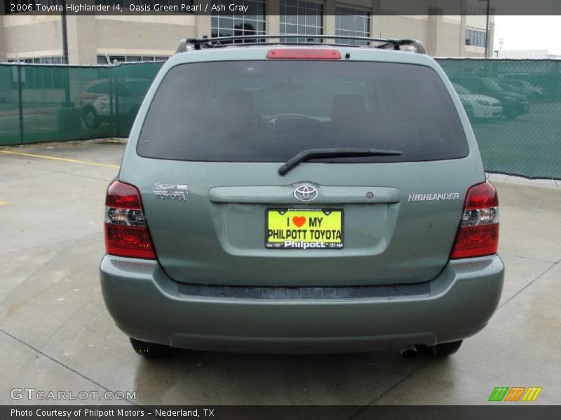 Oasis Green Pearl / Ash Gray 2006 Toyota Highlander I4