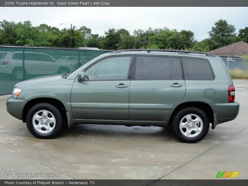 Oasis Green Pearl / Ash Gray 2006 Toyota Highlander I4