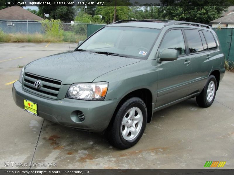 Oasis Green Pearl / Ash Gray 2006 Toyota Highlander I4