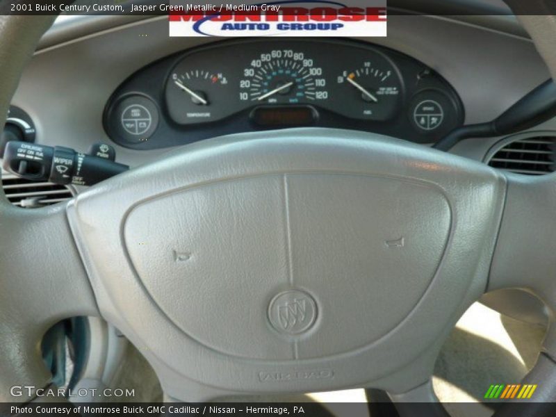 Jasper Green Metallic / Medium Gray 2001 Buick Century Custom