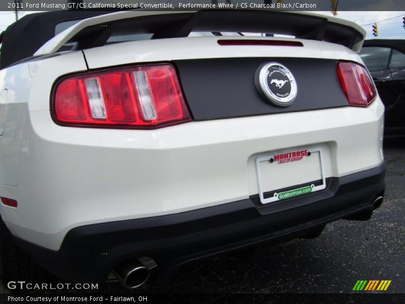 Performance White / CS Charcoal Black/Carbon 2011 Ford Mustang GT/CS California Special Convertible