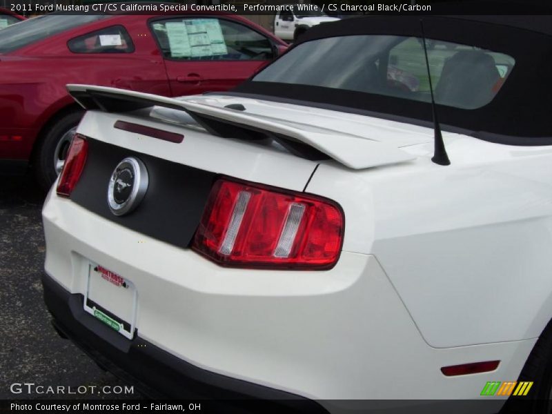 Performance White / CS Charcoal Black/Carbon 2011 Ford Mustang GT/CS California Special Convertible