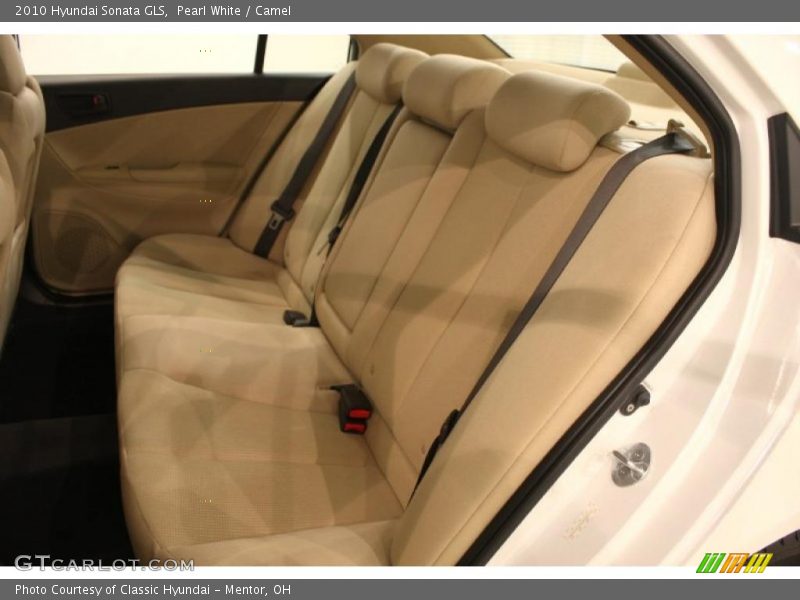 Pearl White / Camel 2010 Hyundai Sonata GLS