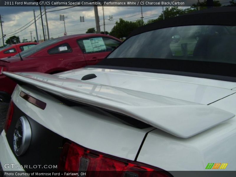 Performance White / CS Charcoal Black/Carbon 2011 Ford Mustang GT/CS California Special Convertible