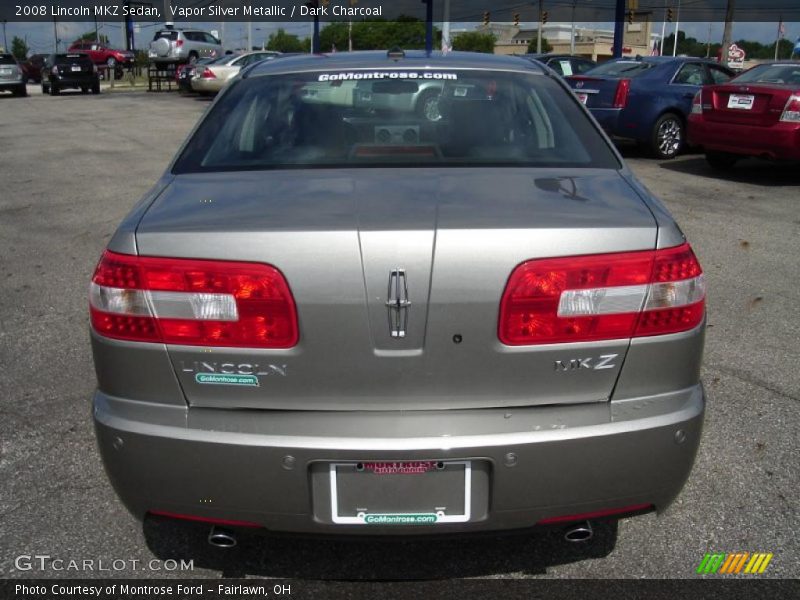 Vapor Silver Metallic / Dark Charcoal 2008 Lincoln MKZ Sedan