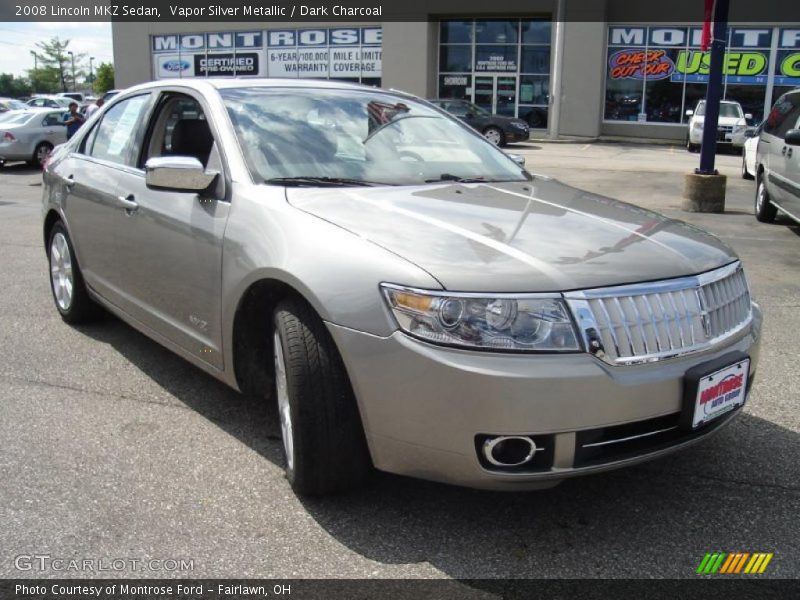 Vapor Silver Metallic / Dark Charcoal 2008 Lincoln MKZ Sedan