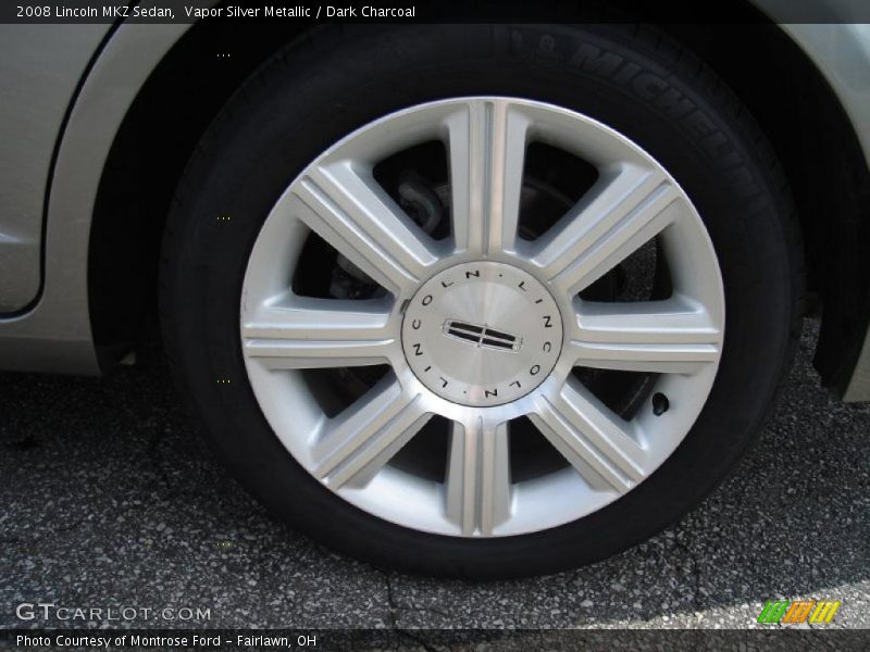 Vapor Silver Metallic / Dark Charcoal 2008 Lincoln MKZ Sedan
