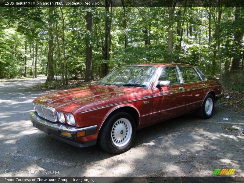 Bordeaux Red / Ivory 1989 Jaguar XJ XJ6 Vanden Plas