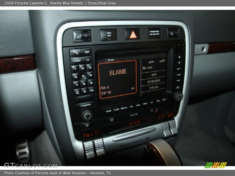 Marine Blue Metallic / Stone/Steel Grey 2008 Porsche Cayenne S
