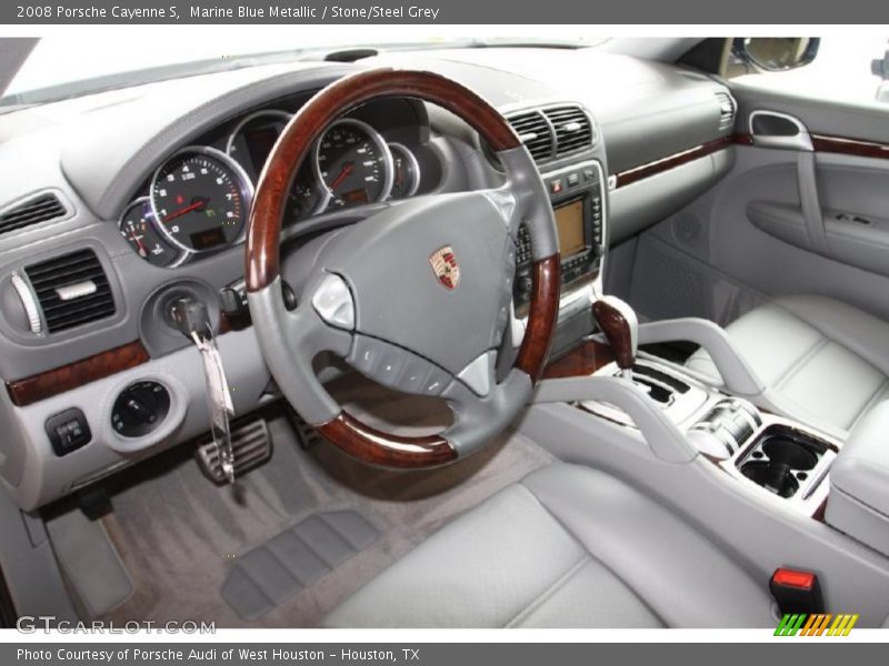 Marine Blue Metallic / Stone/Steel Grey 2008 Porsche Cayenne S