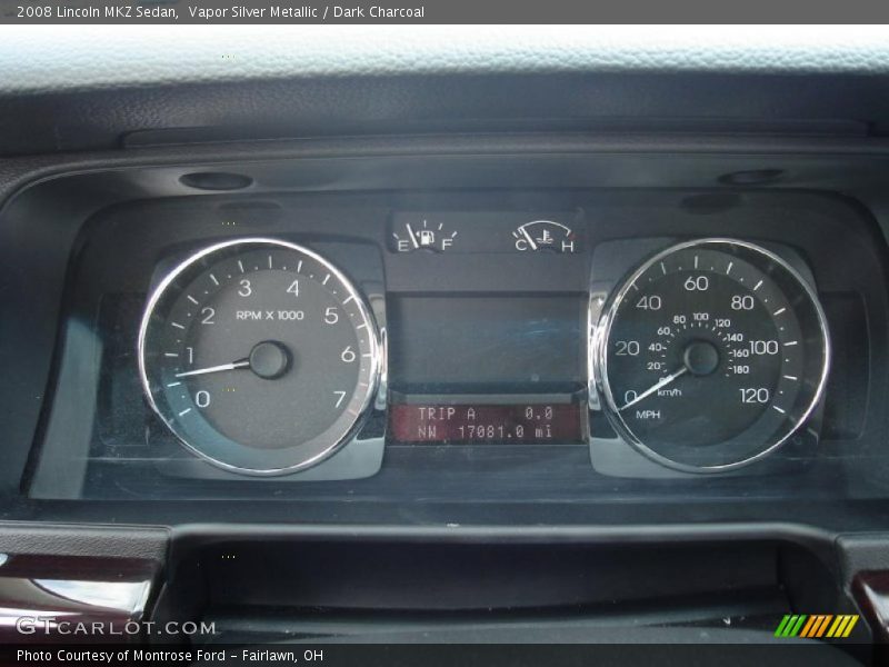 Vapor Silver Metallic / Dark Charcoal 2008 Lincoln MKZ Sedan