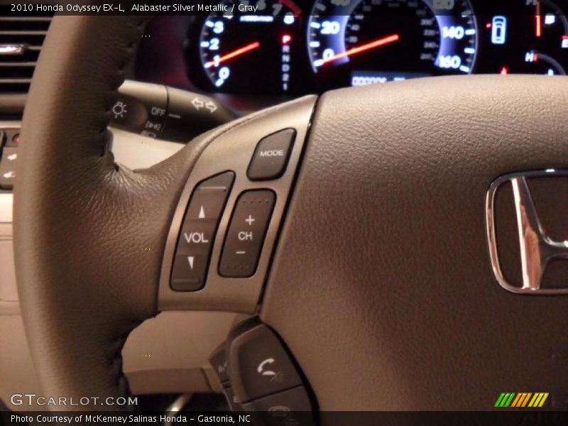 Alabaster Silver Metallic / Gray 2010 Honda Odyssey EX-L