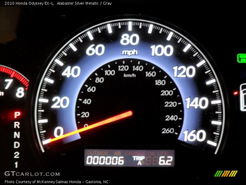 Alabaster Silver Metallic / Gray 2010 Honda Odyssey EX-L