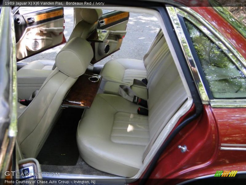 Bordeaux Red / Ivory 1989 Jaguar XJ XJ6 Vanden Plas