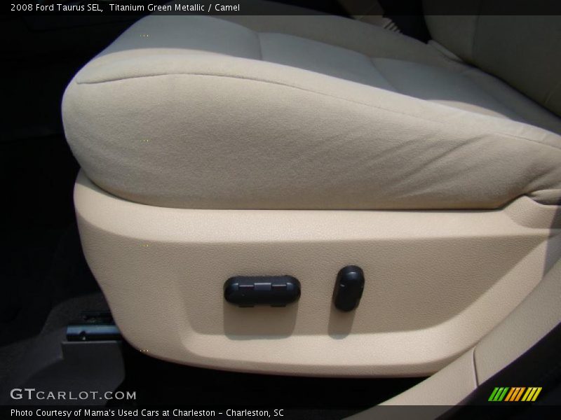 Titanium Green Metallic / Camel 2008 Ford Taurus SEL