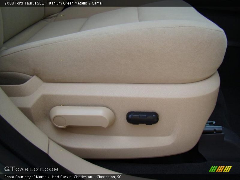 Titanium Green Metallic / Camel 2008 Ford Taurus SEL